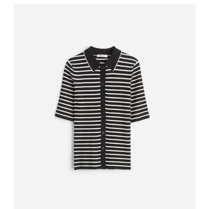 Madewell Signature Knit Sweater Polo Tee